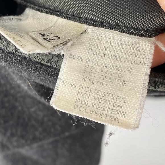 SULKA Jacket Womens 42 Quilted Wool Alpaca Nylon Reversible Barn Car Coat Gray - Picture 10 of 16